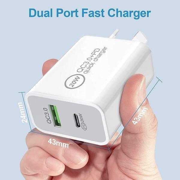 20W SMART KOALA PD + USB SAA Certified Fast Charging Wall AU Plug Charger Power Adapter TCS-20WACB 20W SMART KOALA PD + USB SAA Certified Fast Charging Wall AU Plug Charger Power Adapter TCS-20WACB